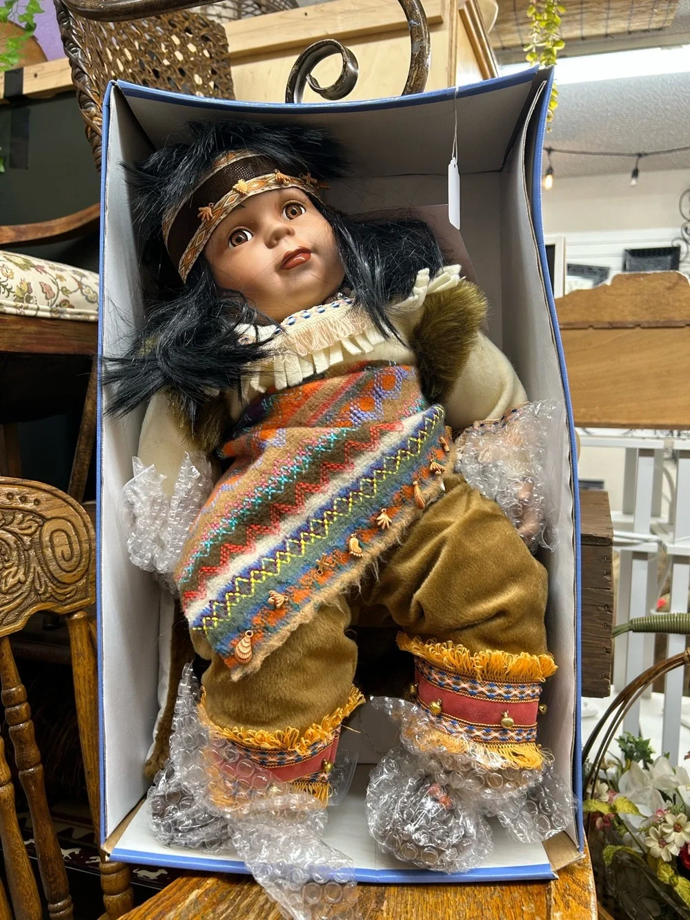 Vintage Cathay Collection / Cathay Depot Collection Native-Inspired Baby Doll